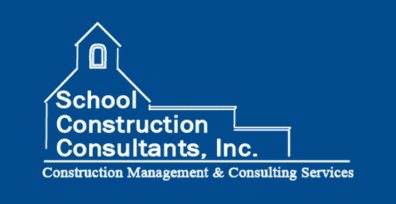 School Const. Blue Back Logo